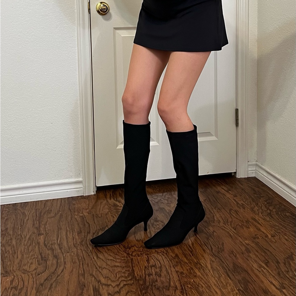 Cole Haan Black Heeled Boots Size 9.5
